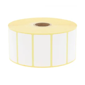 étiquettes thermiques blanches autocollantes format 50x25 mm pour impression professionnelle