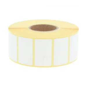 étiquettes thermiques blanches autocollantes format 20x40 mm pour impression professionnelle
