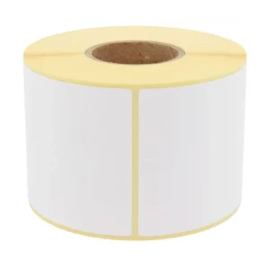 étiquettes thermiques blanches autocollantes format 50x80 mm pour impression professionnelle