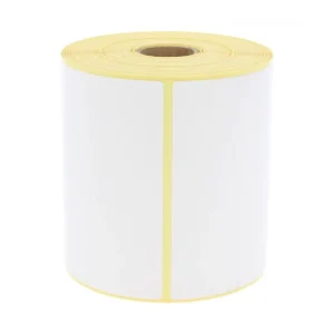 étiquettes thermiques blanches autocollantes format 100x100 mm pour impression professionnelle