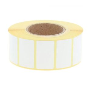 étiquettes thermiques blanches autocollantes format 20x40 mm pour impression professionnelle