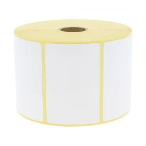 étiquettes thermiques blanches autocollantes format 80x50 mm pour impression professionnelle