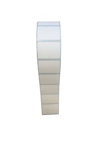 Bobine de 1000 étiquettes adhésives destructibles blanches 50x25mm pour scellé de garantie.