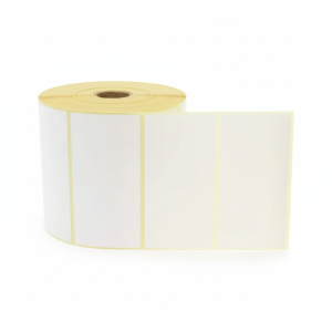 Rouleau de 500 étiquettes thermiques blanches format 120x80 mm pour imprimante professionnelle