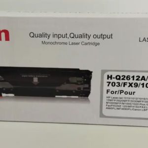 Toner laser noir universel KOANAN compatible HP 12A (Q2612A) et Canon FX10 / CRG-703.