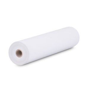 Bobine de papier thermique blanc pour télécopieur et fax professionnel.
