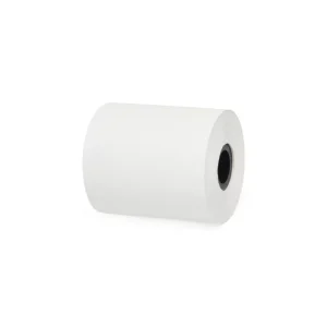Bobine de papier thermique adhésif continu largeur 57mm pour imprimante étiquettes, rouleau blanc haute qualité.